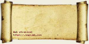 Hana Vujanović vizit kartica